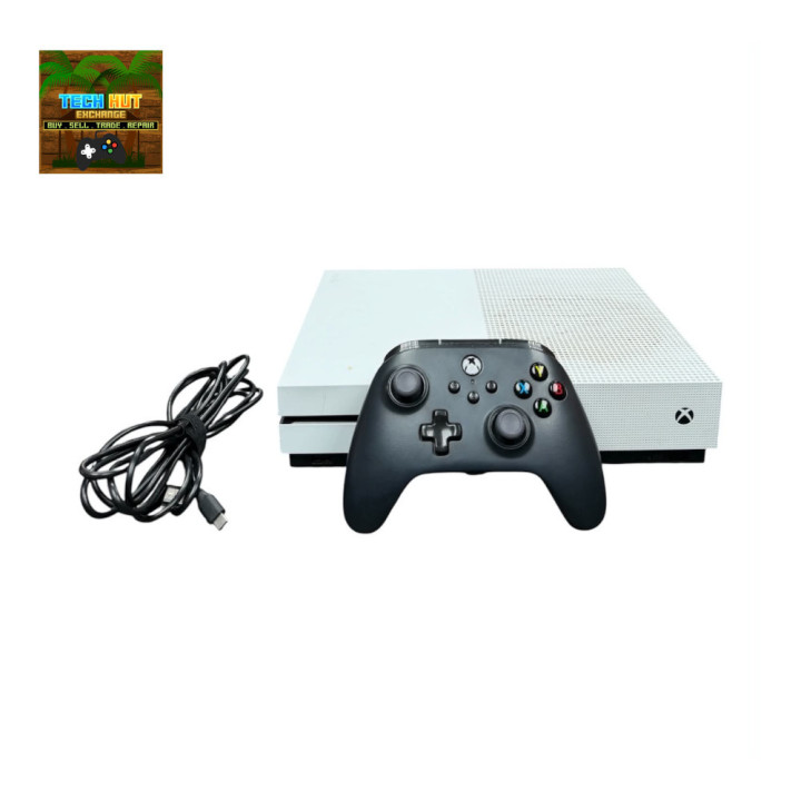 Xbox One S 500GB Console White Used – Good Condition – Includes Controller – Unboxed