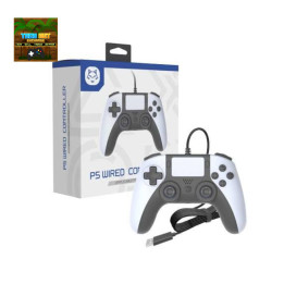 Honson PS5 Wired Controller with Rear Programmable Paddles Black/White | PC & PlayStation 5 Compatible