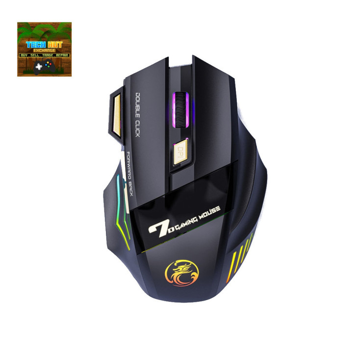 GW X7 Wireless RGB Gaming Mouse – 5800 DPI – 7 Button – USB Receiver – Brand New