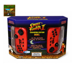 Fizz Creations Official Capcom Street Fighter II Champion Edition Duel HDMI Plug & Play Console with 2 Wireless Controllers