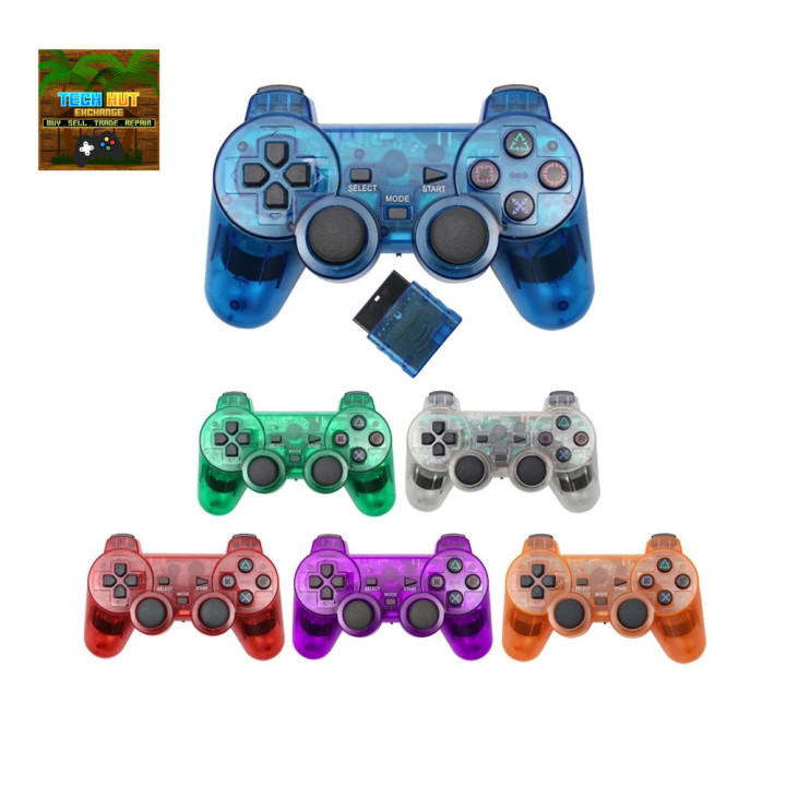 Wireless Controller for Sony PS2 – Dual Analogue Gamepad with USB-Style Wireless Receiver